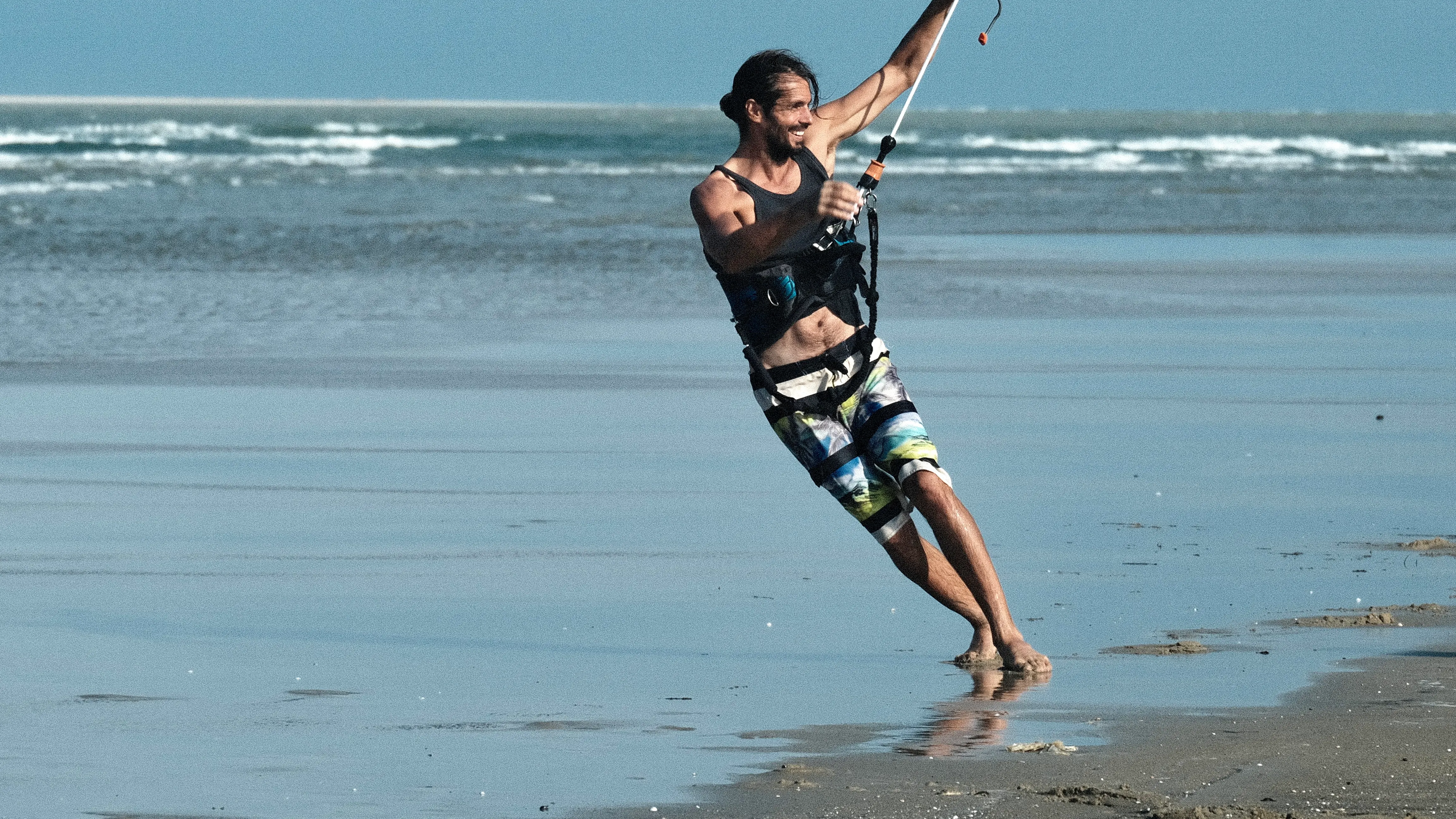 Viktor Kryvotsiuk kitesurfing